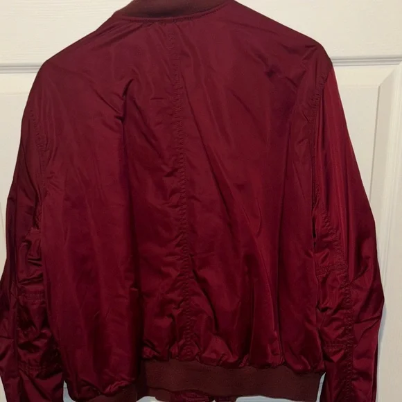 GAP Men's Deep Red Bomber Jacket - Picture 5 of 5